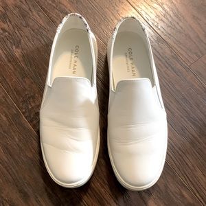 Cole Hahn White Slides